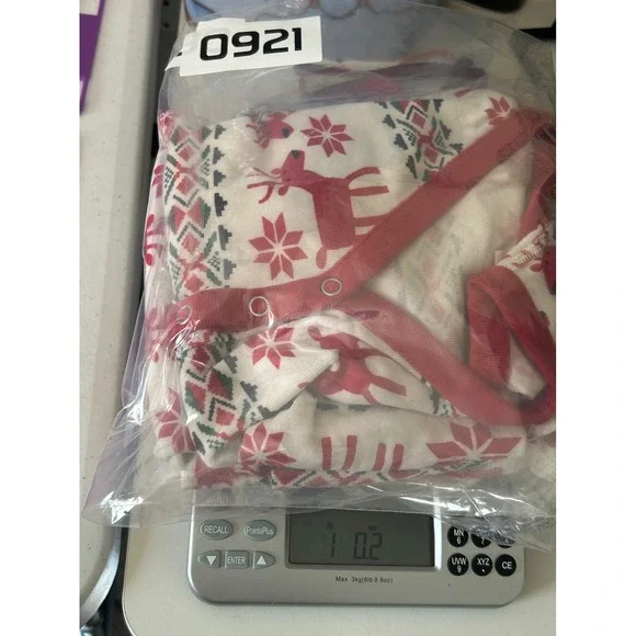 Hanna Andersson Womens Pajama 2 Piece Set S Red Reindeer Red Reindeer Fair Isle - Picture 13 of 13